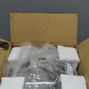 Clear Acrylic Display Case for Figures with LED Light, Dustproof & Moistureproof Display Stand with Door, Storage Box for Lego Collectibles, Action Figures, Pop Mart and Model Toys (White)