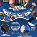70" x 35" Blackjack Table Mat, Non-Slip Rubber Backing Waterproof Tear Resistant Blackjack Mat, Casino Style Tabletop Layout for Home Game Nights Parties Card Tables, Fits 6-8 Players