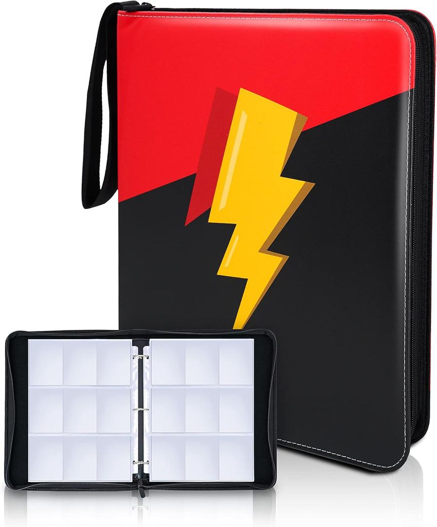 9 Pocket Waterproof Trading Card Binder, Trading Album Display Holder, Expandable, 720 Double Sided Pocket Album, Compatible with Yugioh, MTG and Other TCG Cards