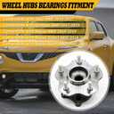 512535 Rear Wheel Hub Bearing Assembly Compatible with Juke 2014-2017 Qashqai 2017-2019 Rogue 2014-2019 Rogue Select 2014-2015 Rogue Sport 2017-2022