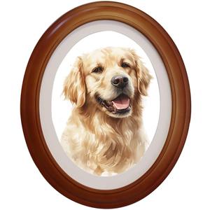 Levoberg Oval Picture Frame 5x7 Wood Oval Photo Frames for Wall Silouette Picture Frame Classic Wall Mounting Pictures Frame with Seamless Nail for Home Decor Gallery Art 1 Pack Brown