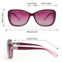 SIPHEW Retro Small Wrap Sunglasses for Women | Lightweight Square Frame with 100% UV400 | Polarized Shade for Womens