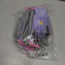 ANDANDA Kids Gardening Gloves, Nitrile Coated Children Yard Work Gloves with Grip, Suitable for Toddlers, Children, Girl, Boy (6XL(Age9-12), Purple)