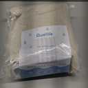 Awellife Extra Width 108 Inch Linen Shower Curtain Beige Boho Farmhouse Shower Curtains for Bathroom Fabric Cream Cloth Liner, Extra Width 108" W x 72" L