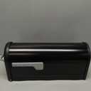 Architectural Mailboxes Chadwick Galvanized Steel Post Mount Mailbox, 8950B-10, Black, Medium Capacity