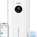 Powerscale CD600 6L Smart Evaporative Humidifier, Separate Humidity Sensor
700 mL/h for up to 700 sq ft, top-fill tank, elevated wick, 60-minute Filter Dry, Electrolysis Self-Clean, Wi-Fi app control