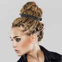 Dilunave 4 Pack Rhinestone Hair Accessories Hair Clips Holder Birds Nest Clip Glitter Bun Cover Claw Clips for Buns Ponytail Holder Accessories Gift for Women Girls