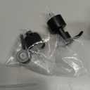 Stainless Steel Soap Dispenser Pump, Modern Design, 2-Pack (Black)