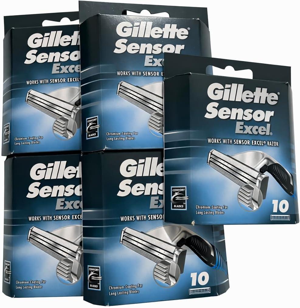 Gillette Sensor Excel-50 Count (5 x 10)