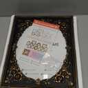 97 Decor Vintage Oval Picture Frame 8x10 - Black Gold Antique Picture Frames 8x10, Large Gothic Frames 8 X10, Fancy Ornate 8 x 10 Frame With Glass Front For Tabletop Or Wall Hanging Gothic Wall Decor