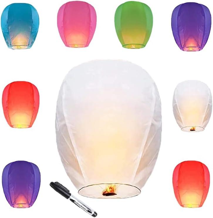 10pcs Colors Paper Lanterns Decorative Party Hanging Decorations, Paper Lamps Have Excellent Decorative Effects and can Bring a Warm and Romantic Atmosphere to Spaces to Meet Decorative Needs.