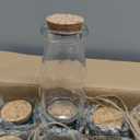 Kingrol 18 Pack Glass Bottles with Cork Stoppers, 3.5 oz Vintage Glass Favor Jars for Arts, Crafts, Decoration, Party Favors