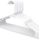 Utopia Home Clothes Hangers Pack of 16 - Plastic Hangers Space Saving - Durable Coat Hanger with Shoulder Grooves (White)