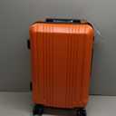 Coolife Luggage PC+ABS Hardshell Suitcase with TSA Lock, Spinner Carry On Lightweight (orange, S(20in_carry on))