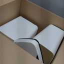 2 Pack 2.7 Gal Bathroom Trash Can with Lid, Automatic Trash Can Small Smart Garbage Can Touchless, Slim Motion Sensor Waterproof Plastic Trash Bins for Bedroom Office Kitchen Toilet (White)