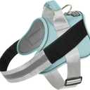 Bolux Dog Harness, No-Pull Reflective Dog Vest, Breathable Adjustable Pet Harness with Handle for Outdoor Walking - No More Pulling, Tugging or Choking (Large (Pack of 1), BabyBlue)