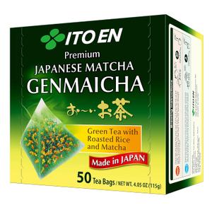 ITO EN Oi Ocha Premium Japanese Matcha Genmaicha Green Tea - Tea Bags, 50 Count (Pack of 1) BB 6/28/26