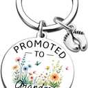 New Grandma Gifts First Time Grandmother Gifts Promoted To Grandma Keychain Mothers Day Gift 2026 Pregnancy Announcement for Grandparents Key Chain Birthday Christmas Gift
