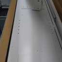 ChooChoo Bathroom Floor Cabinet, Modern Bathroom Storage Cabinet with 4 Doors and Adjustable Shelves, Freestanding Cupboard for Living Room, White (11.81"D x 23.62"W x 43.31"H)