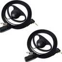 UAYESOK 2.5mm Walkie Talkie Earpiece with Mic PTT, 1 pin D Shape Headset for Motorola Talkabout T200 T200TP T260 T402 T460 T465 T600 T800 T6500 MR350R MS350R Two Way Radio(2 Pack)