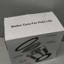 6.5L Dog Water Bowl No Spill 1.6 Gallon Stainless Steel Water Bowl for Dogs 220oz Large Capacity No Splash Slow Drinking Feeder with Anti-Slip Mat for Messy Drinkers 6.5L+2 Filters