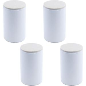 4" Self Adhesive Bed and Furniture Risers,Steel Bed Riser to Heavy Furniture or Beds Self-Adhesive Chair Table Risers,Round White