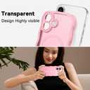 for iPhone 16 Case with MagSafe, Upgraded [Full Camera Protection] [Fit for MagSafe] [Mil-Grade Drop] Cute Wave Translucent Non-Slip Phone Case for iPhone 16 6.1",Pink