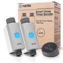Rachio Smart Hose Timer (2 Valves + 1 WiFi Hub)  App-Controlled Outdoor Faucet Timer, Quick Install & Scheduling, Expandable System