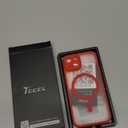 TOCOL Magnetic for iPhone 14 Case, Upgraded Full Camera Protection, Compatible with Magsafe, Drop Protection, Translucent Matte Back Bumper Phone Cover 6.1-Inch (Red)