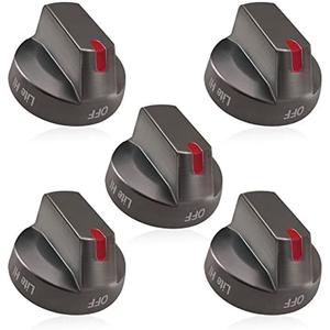 DG64-00473B Upgraded Samsung Stove Knobs Black Stainless Steel,Samsung Gas Stove knobs Oven knobs Replacements Compatible NX58M6850SG, NX58J7750SG, NX58J5600SG, NX58K7850SG (4Pack)