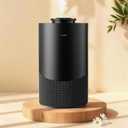 Waterless Essential Oil Diffuser for Home (Aluminum Alloy & Fabric) - Cordless Car Scent Diffuser with 3 Timer & 3 Mist Levels - 2000mAh Battery Operated Scent Air Machine for Room Office Hotel, Black