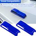 Engine Hood Hinge Cover Trim Exterior Accessories Decoration for 2018-2025 Jeep Wrangler JL JLU Sports Sahara Freedom Rubicon Unlimited Gladiator JT 2-Door & 4-Door (Blue 2PCS)