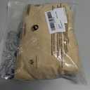 Century Star Tennis Skirts for Women with Pockets Golf Knee Length Skorts Athletic Sports Drawstring Waist Skirts with Shorts (Beige, S)