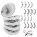 FADLASH Magnetic Eyelashes with Applicator Natural Look Magnetic Lashes Reusable 4 Pairs False Eyelashes Kit Easy to Wear and Remove (604+079+806+B7)