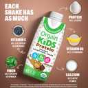 Orgain Organic Kids Protein Nutritional Shake, Chocolate - 8g of Protein, 22 Vitamins & Minerals, Fruits & Vegetables, Gluten Free, Soy Free, Non-GMO, 8.25 Fl Oz (Pack of 4) (EXP 02/05/27)