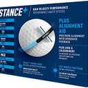 TaylorMade Distance+ Yellow Golf Balls (White)