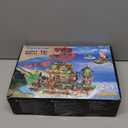 Pirate Shipwreck House Mini Building Set with LED Light, 1854 PCS, 2 in 1 Pirate Ship Building Block, Shipwreck Model Home Decor, Kids Boys Age 10-12+