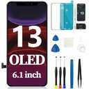 for iPhone 13 OLED Screen Replacement 3D Touch LCD Display Frame Digitizer A2631 A2634 A2482 A2633 A2635 Full Assembly Repair Tool Kit 6.1 inch Black