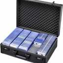 Card Storage Box for 3" x 4" 35pt Toploaders, Sports Cards Case with Lock, Trading Card Storage Box Holds 750 Top Loaders or 190 Magnetic Holders, Card Collection Box for Collectors, X-Large