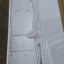 Rolanstar TV Stand with LED Lights & Power Outlet, Modern Entertainment Center for 32/43/50/55/65 Inches TVs, Table, Universal Gaming Media Stand Storage Cabinet and Large Storage, White