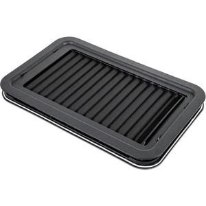 Lippert Components 806621 Thin Shade Complete Window Kit for RV Entry Doors, Black
