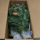 Somikis 30 Inch Outdoor Christmas Tree Set of 2, Battery Operated Pre-Lit Artificial Small Xmas Tree, w/LED Lights and Realistic Carolina Pine for Pathway, Porch, Driveway, Yard