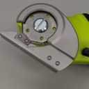 SnapFresh Cordless Electric Scissors, 4V Electric Mini Box Cutter, Carpet & Cardboard Cutter Tool with a Replacement Blade/Charger, Rotary Cutter for Cardboard Packages Leather Plastic Green