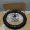 CLEO 70/100-19 Front Wheel Rim Tire Assembly for 150CC 200CC Dirt Bike Taotao TTR SSR CRF Apollo 15mm Axle Includes 200mm Brake Disc