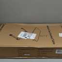 Vaunn Medical Pneumatic Adjustable Overbed Bedside Table with Wheels (Hospital and Home Use) (Black)