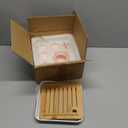 Japanese Porcelain Tea Set, Pink Kungfu Teapot Set with 1 Teapot, 4 Tea Cups, 1 Tea Tray, for Adults, Tea Lover/Women/Men/Office/Home (Pink)