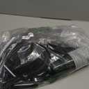 MirthMood 350PCS Black Disposable Plates,Black Plates,Plastic Party Supplies, Includes 50 Dinner Plates, 50 Salad Plates, 50 Silverware, 50 Napkins and 50 12OZ Cups for Wedding & Birthday & Party