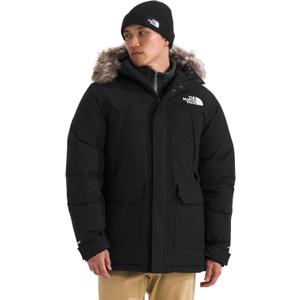 THE NORTH FACE Men's McMurdo Parka Waterproof Winter Jacket, 600 Fill Waterfowl Down Insulation, Adjustable 3 Piece Hood (X-Large, Tnf Black/Tnf Black)