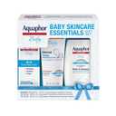Aquaphor Baby Skin Care Essentials Gift Set with Baby Wash and Shampoo (16.9 Fl Oz) + Healing Ointment for Chapped Skin and Drool Rash (7Oz) + Diaper Rash Cream (3.5Oz), Hypoallergenic