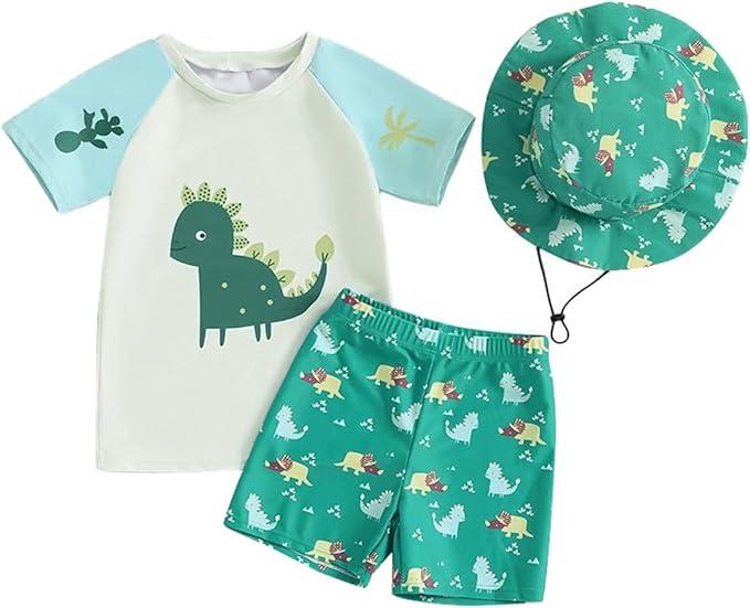 VISGOGO Toddler Baby Boy Flamingo Short Sleeve Button Down Shirt & Casual Shorts Set Summer Outfits 18-24M
